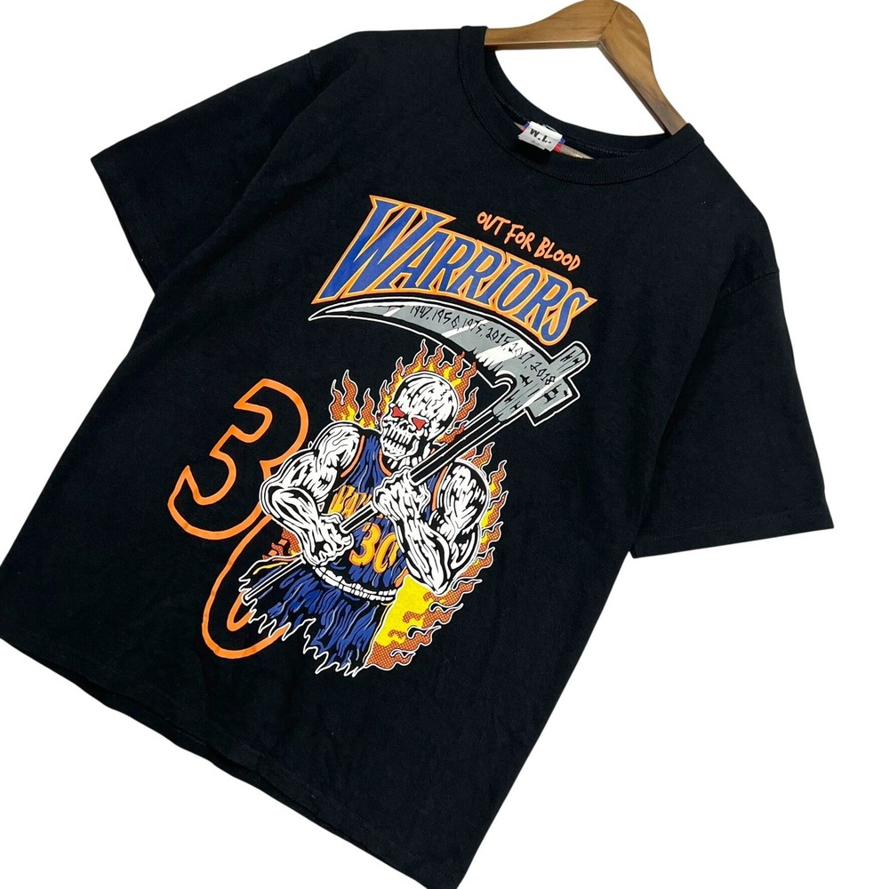 Warren Lotas Golden State Warriors 2018 Championship T-Shirt Mens M Black RARE